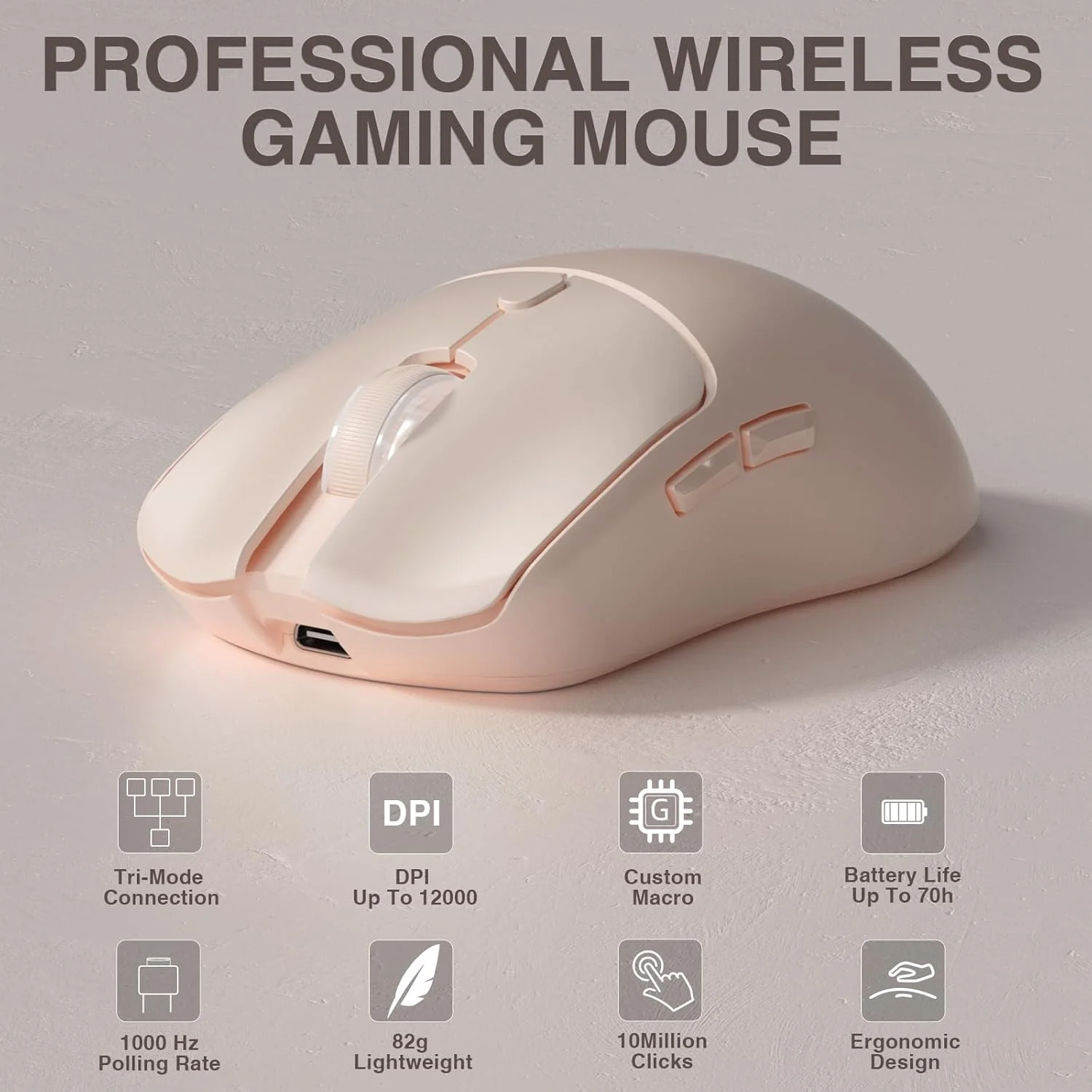 Gaming Esports Esports - AULA SC580X Tri-mode draadloze gamingmuis 12000
