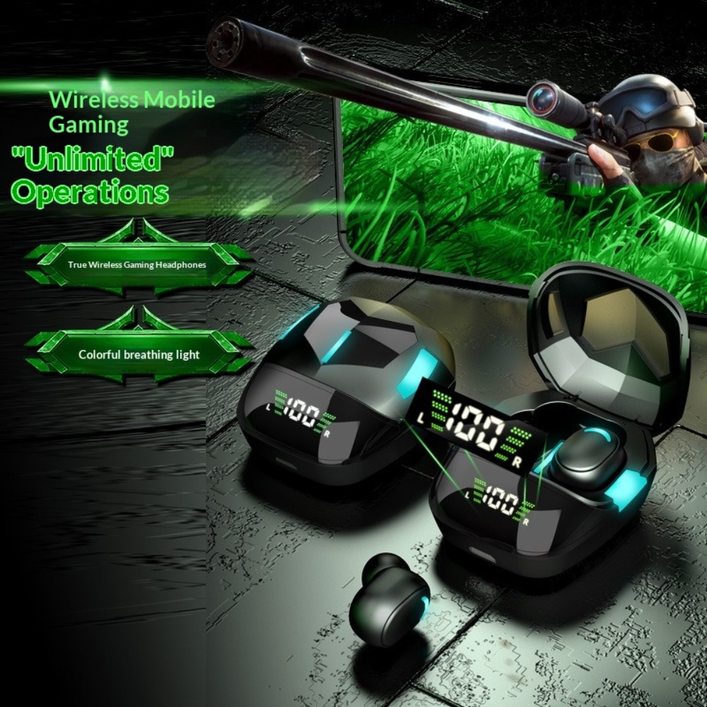 Esports Gaming Phone - Bluetooth-headset Batterijniveau-weergave Ruisonderdrukking Ultralange batterijduur TWS