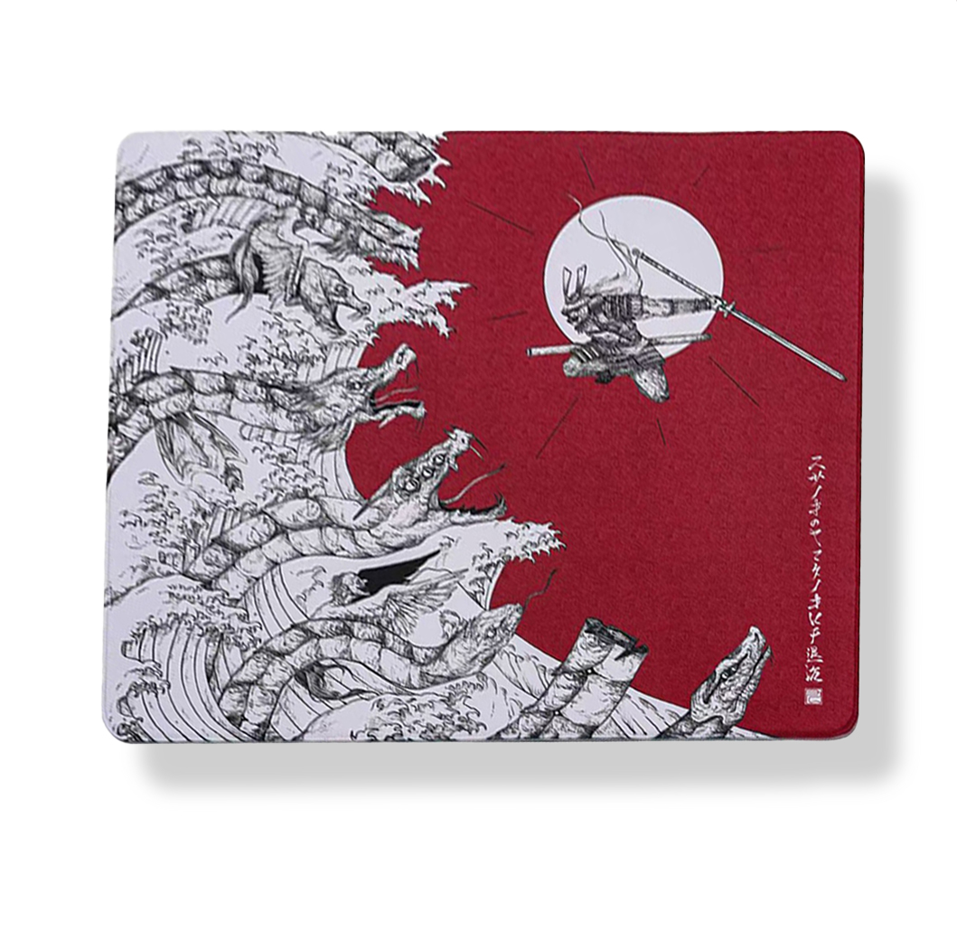 Gaming & Esports District - KYUU DESIGN Gaming-muismat 480x400mm - Samurai