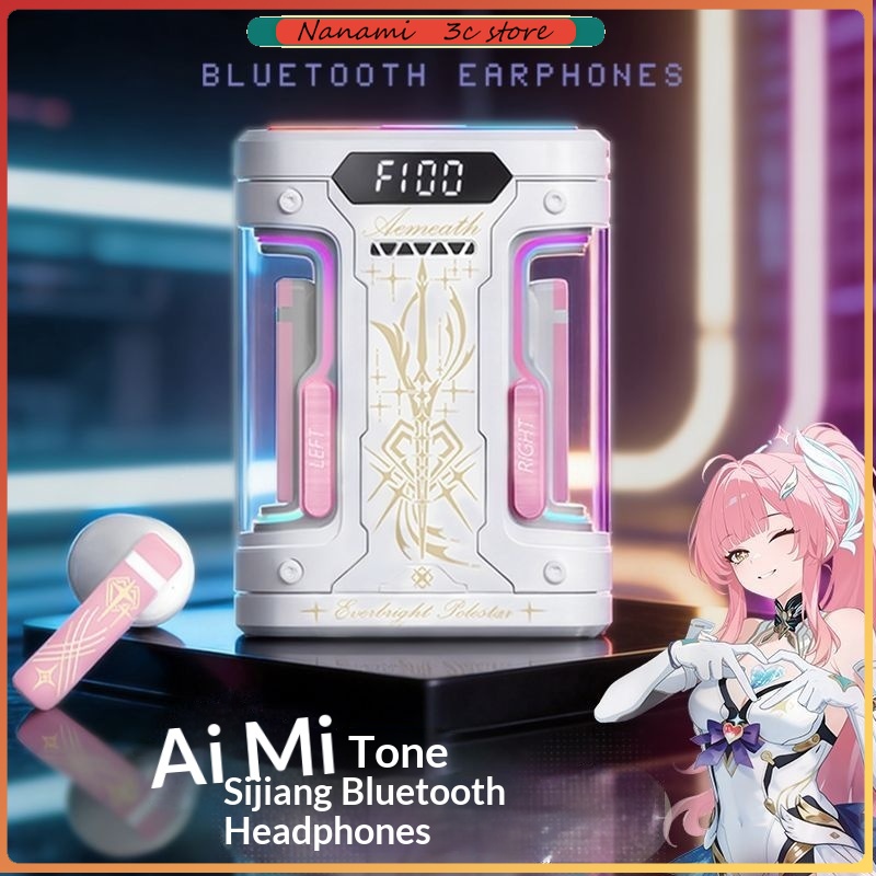 Esports Wireless Gaming Headset - Anime Elysia TWS Bluetooth Oortelefoon Semi-In-Ear