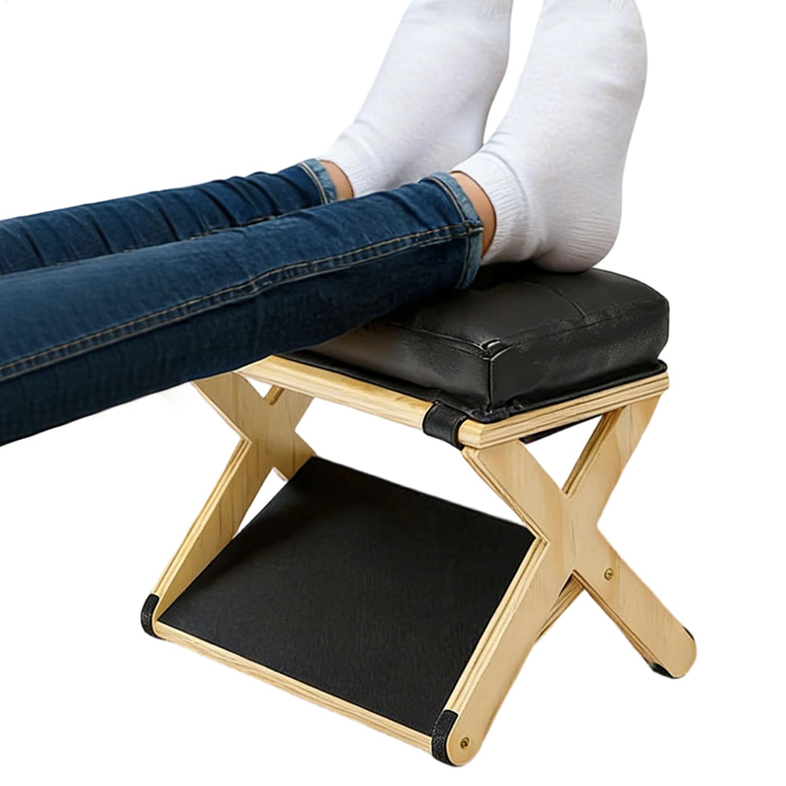 Footrest Under Desk - Voetsteun onder bureau Houten dubbellaagse antislip