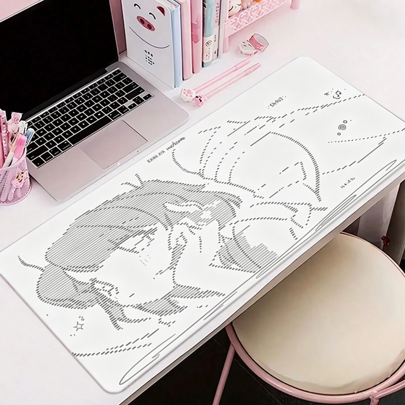 Esports Gaming Desk - 1 Stuks Lederen Muismat Anime Angel