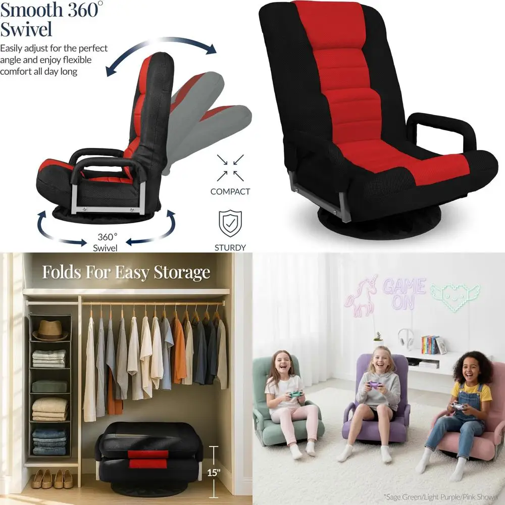 Gaming & Esports District - 360 ° Ergonomische draaistoel met lumbaire