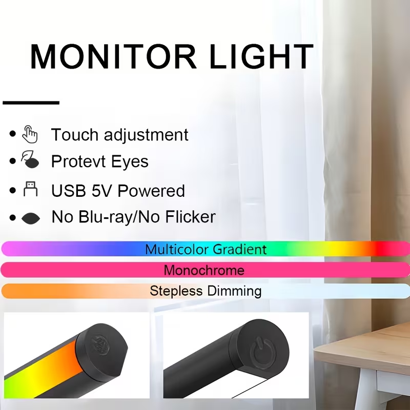 Monitorlichtbalk LED-computers - Esports Gaming Desk recensie en prijs