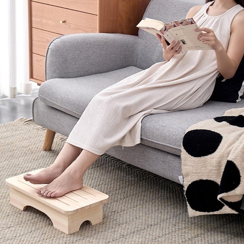 Houten krukje Stabiele voetste - Footrest Under Desk recensie en prijs