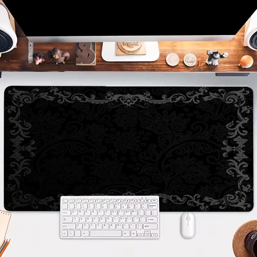 Zwarte bloem kanten muismat gr - Esports Gaming Desk recensie en prijs