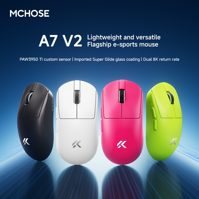 MCHOSE A7 V2 E-sport muis draa - Gaming & Esports District recensie en prijs