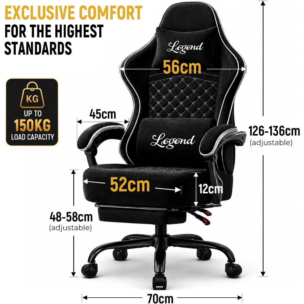 Ergonomische gamingstoel met v - Gaming & Esports District recensie en prijs