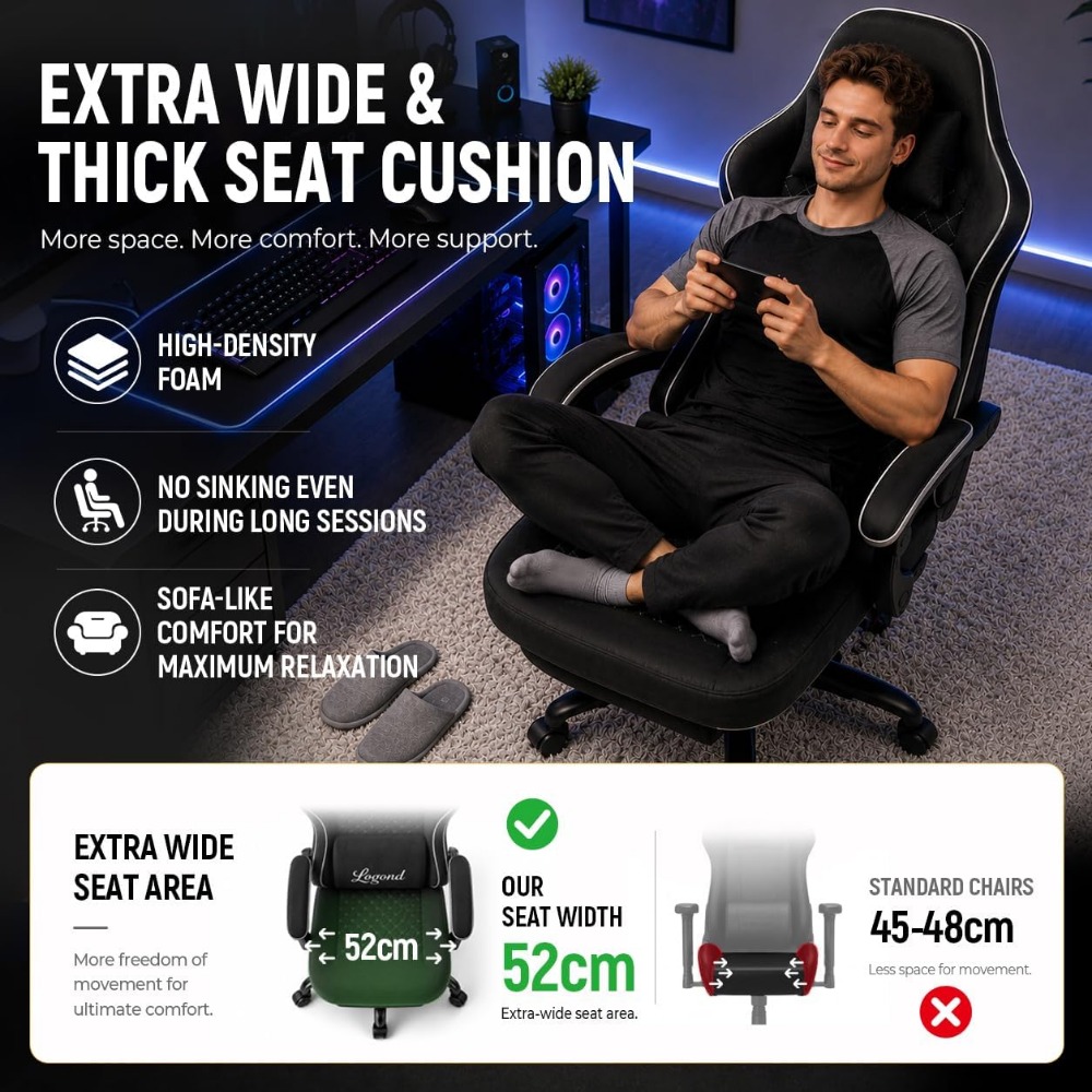 Ergonomische gamingstoel met v - Gaming & Esports District recensie en prijs