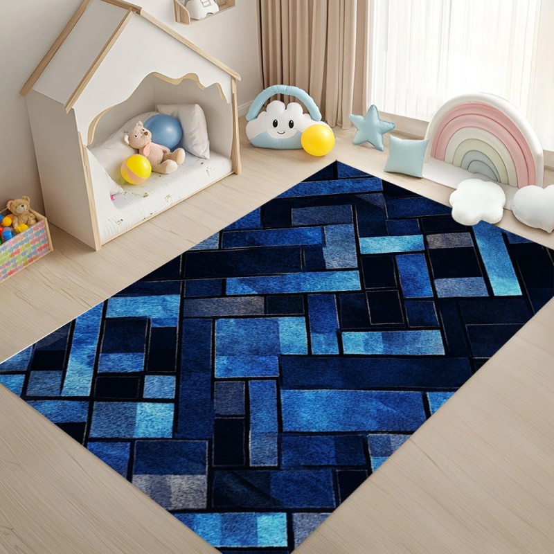 Noordse blauwe geometrische pa - Esports Gaming Hotel recensie en prijs