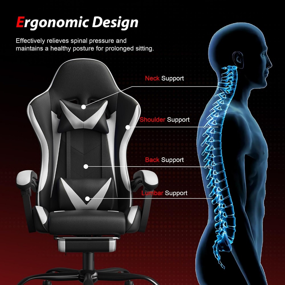 Ergonomische computerstoel met - Gaming & Esports District recensie en prijs